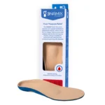 picture of foot pressure relief insole and its box