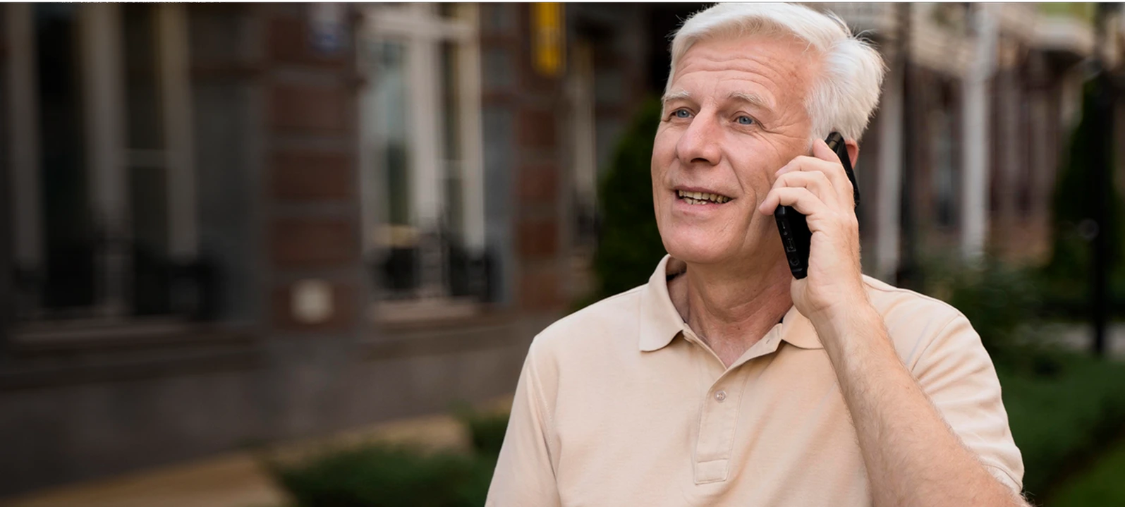 man talking on the phone